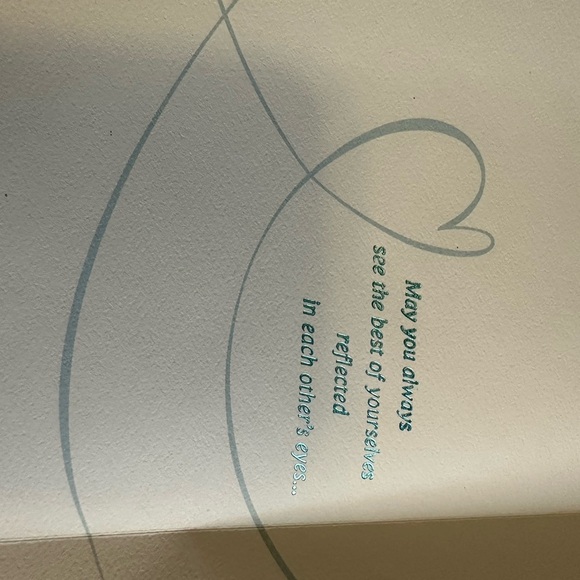 💥10/$10 Elegant Teal and White 'Forever' Card - Picture 2 of 4